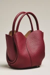 Melie Bianco Tulip Top-handle Crossbody Tote In Burgundy