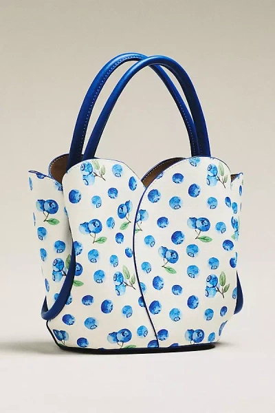 Melie Bianco Tulip Top-handle Crossbody Tote In Blue