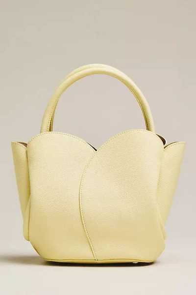 Melie Bianco Tulip Top-handle Crossbody Tote In Yellow