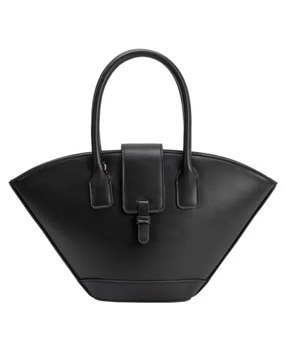 Melie Bianco Violet Large Crossbody Handbag In Black