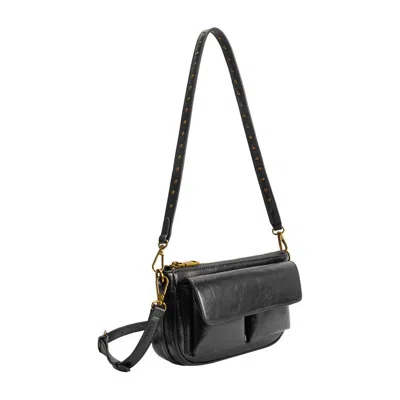 Melie Bianco Women's Aria Recycled Vegan Leather Shoulder Bag In Black