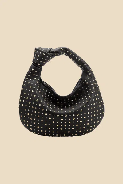 Melie Bianco Women's Brigitte Large Studded Shoulder Bag In Black