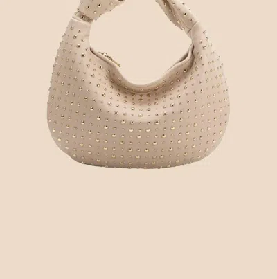 Melie Bianco Women's Brigitte Large Studded Shoulder Bag In Bone