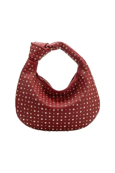 Melie Bianco Women's Brigitte Studded Shoulder Bag In Red