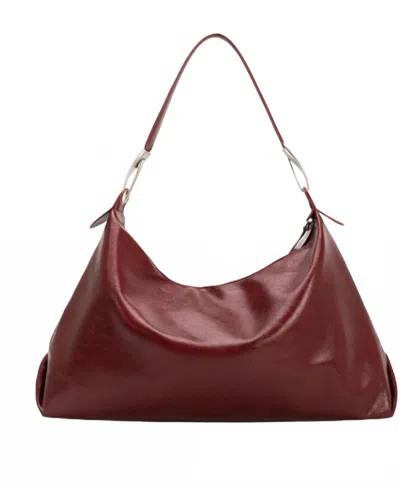 Melie Bianco Women's Charlie Recycled Vegan Shoulder Bag In Cranberry In Pink