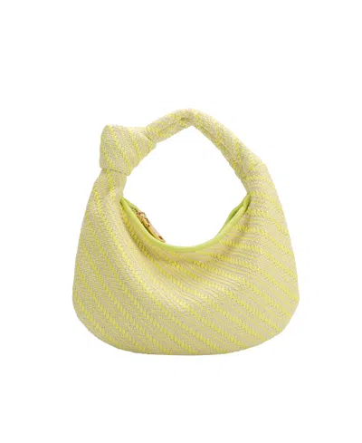 Melie Bianco Women's Cher Zipper Handle Handbag In Yellow