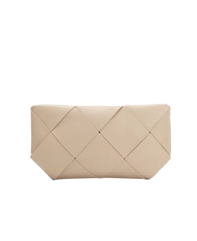 Melie Bianco Women's Connie Zipper Crossbody Handbag In Bone