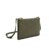 Melie Bianco Women's Daisy Recycled Vegan Crossbody Bag In Olive Green In Green