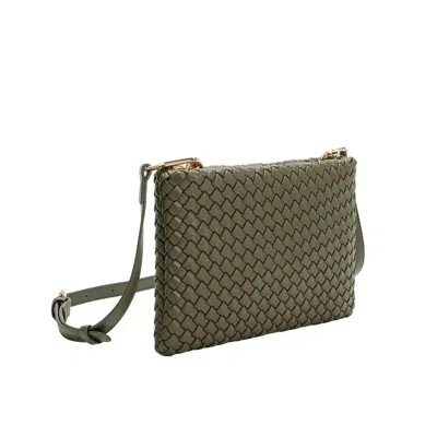 Melie Bianco Women's Daisy Recycled Vegan Crossbody Bag In Olive Green