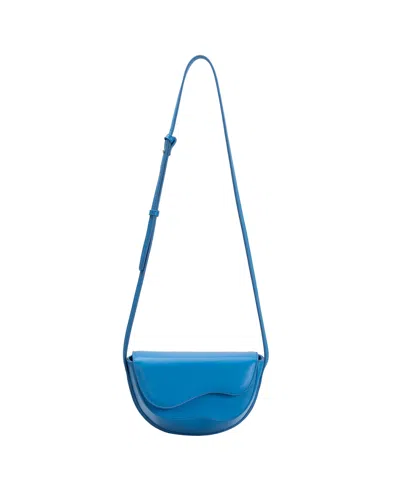 Melie Bianco Women's Frieda Zipper Crossbody Handbag In Blue