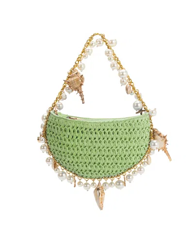 Melie Bianco Women's Isla Zipper Handbag In Lime