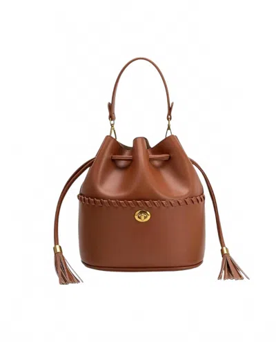 Melie Bianco Women's Janae Saddle Leather Top Handle Bag In Brown
