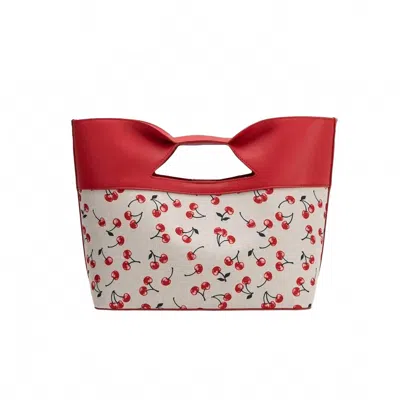 Melie Bianco Women's Jillian Leather Tote Bag In Red Cherry In Multi