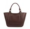 Melie Bianco Women's Michelle Large Vegan Tote Bag In Chocolate In Brown