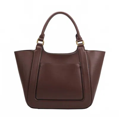 Melie Bianco Women's Michelle Large Vegan Tote Bag In Chocolate In Brown
