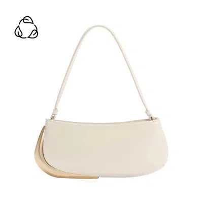 Melie Bianco Women's Sade Recycled Vegan Leather Shoulder Bag In Ivory In White