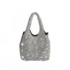 Melie Bianco Women's Thea Small Crystal Top Handle Bag In Silver In Silver