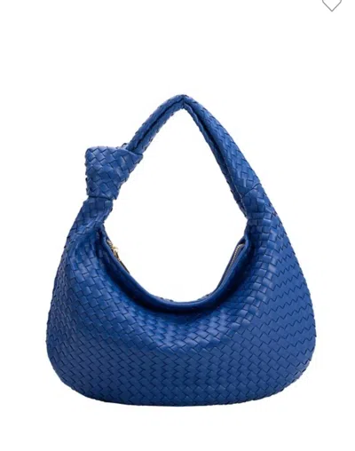 Melie Bianco Women's Woven Shoulder Bag In Cobalt In Blue