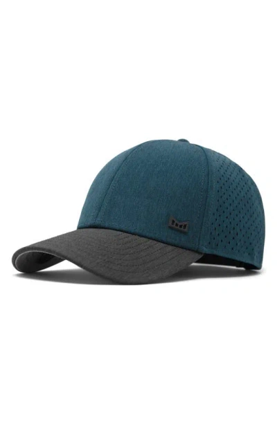 Melin A-game Icon Hydro Performance Snapback Hat In Heather Ocean/heather Charcoal