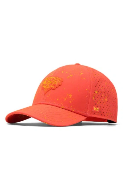 Melin A-game Neon Drip Hydro Performance Snapback Hat In Red