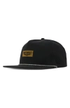 Melin Coronado Brick Hydro Performance Snapback Hat In Black/ Gum