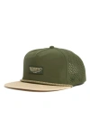 Melin Coronado Brick Hydro Performance Snapback Hat In Green