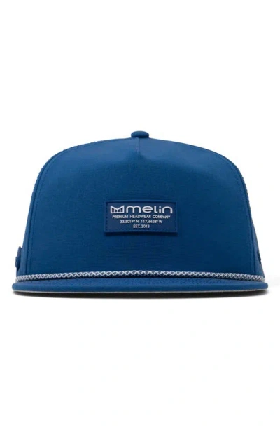 Melin Coronado Brick Hydro Performance Snapback Hat In Royal Blue