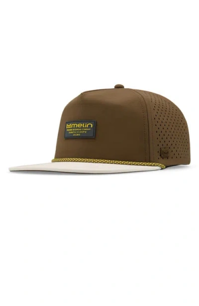Melin Coronado Hydro Performance Snapback Hat In Neutral