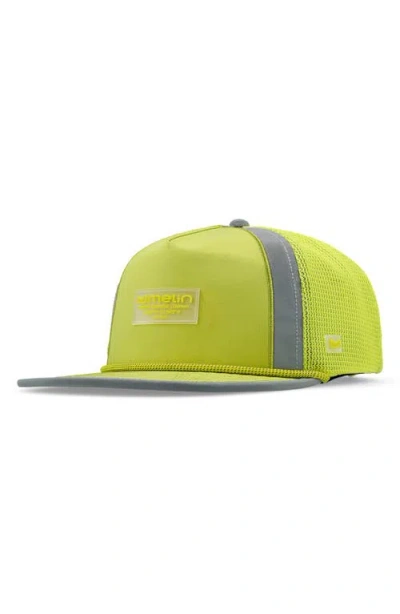 Melin Coronado Links Trashed Hydro Snapback Ball Cap In Green