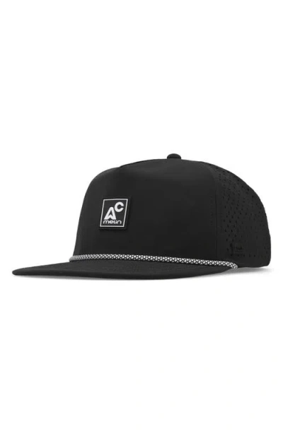 Melin Coronado Packable Hydro Snapback Ball Cap In Black