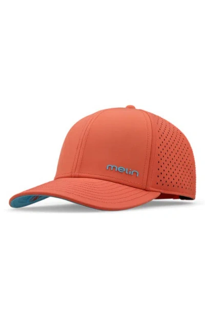 Melin Hydro Compass Snapback Cap In Orange