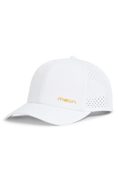 Melin Hydro Compass Snapback Cap In White