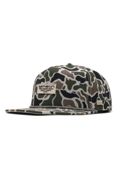 Melin Hydro Coronado Brick Camo Snapback Hat In Multi