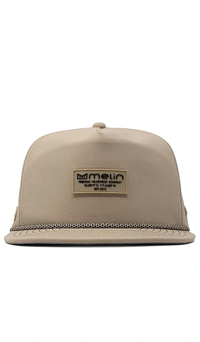 Melin Hydro Coronado Brick Hat In Khaki