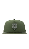 Melin Coronado Shield Hydro Performance Snapback Hat In Olive