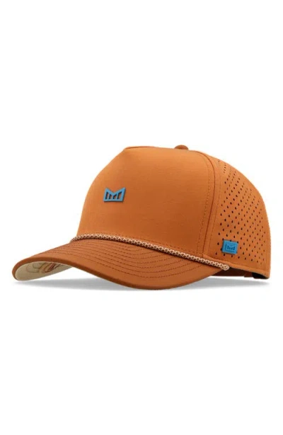 Melin Odysea Hydro Rope Skyline Performance Snapback Ball Cap In Brown