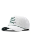Melin Odyssey Links Hydro Performance Snapback Hat In White/green