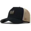Melin Odyssey Stacked Hydro Performance Snapback Hat In Dark Khaki/black