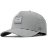 Melin Odyssey Stacked Hydro Performance Snapback Hat In Heather Grey/black