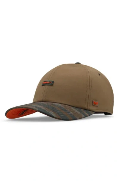 Melin The Legend Hydro Camo Performance Dad Hat In Brown