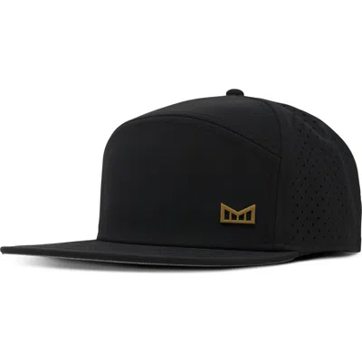 Melin Trenches Icon Hydro Performance Snapback Hat In Black