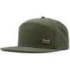 Melin Trenches Icon Hydro Performance Snapback Hat In Canopy/ Khaki