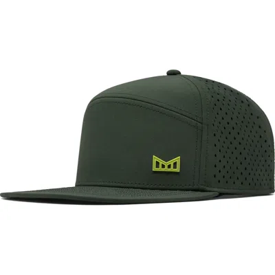 Melin Trenches Icon Hydro Performance Snapback Hat In Kombu Green