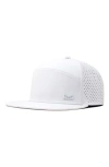 Melin Trenches Icon Hydro Performance Snapback Hat In White/white