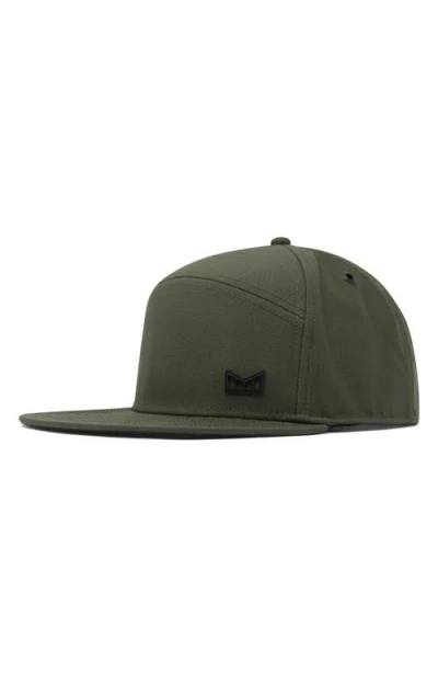 Melin Trenches Icon Thermal Water Repellent Strapback Cap In Military