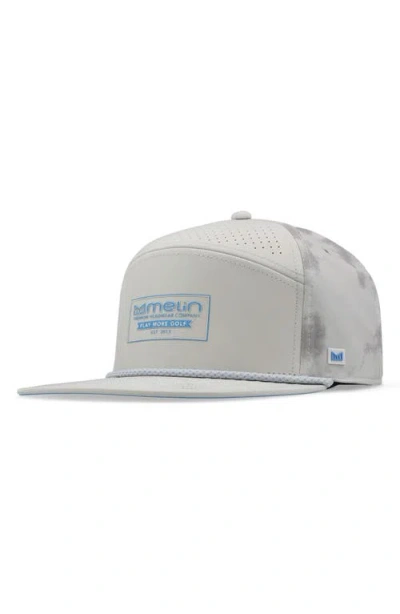 Melin Trenches Links Drive Hydro Snapback Cap In Gray