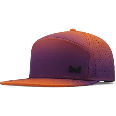 Melin Trenches Sunset Waves Hydro Snapback Cap In Purple