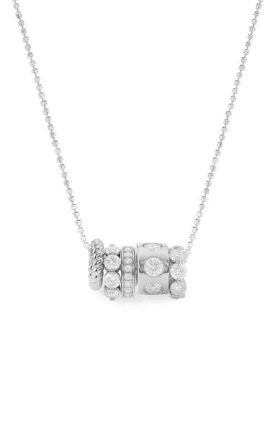 Melinda Maria Ashley Venice Cubic Zirconia Necklace In Metallic