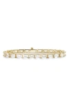 Melinda Maria Baby Grand Slam Tennis Bracelet In Goldhite