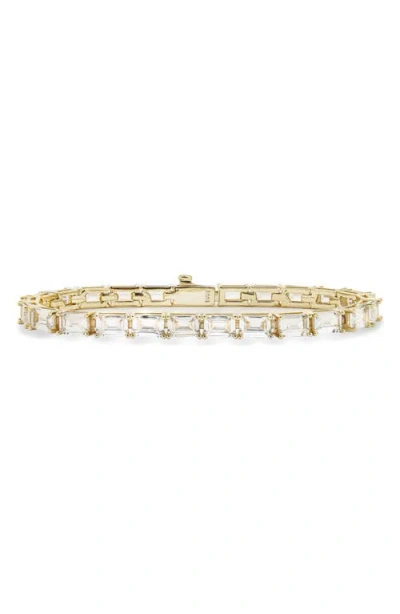 Melinda Maria Baby Grand Slam Tennis Bracelet In Goldhite